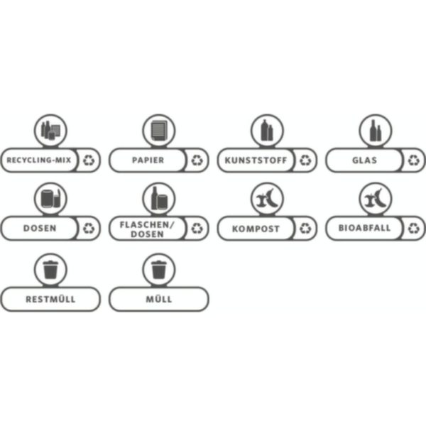 SJRS, ETIKETTENSATZ - DEUTSCH